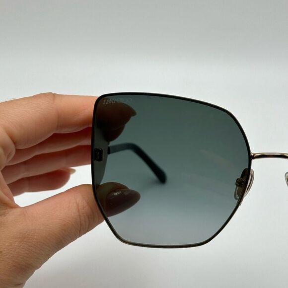 JIMMY CHOO Sunglasses River/S 2M2 Black Oversized Women NEW - Picture 5 of 15